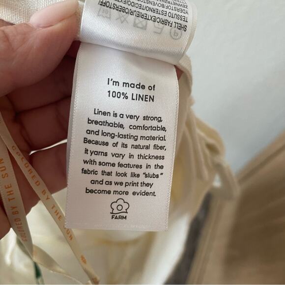 Farm Rio Off-White Tailored Shorts - Picture 7 of 7